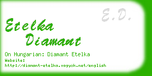 etelka diamant business card